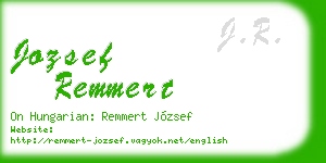 jozsef remmert business card